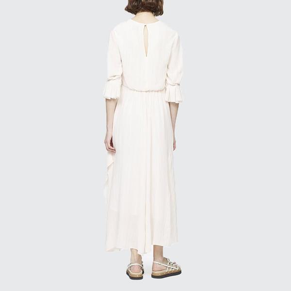 3.1 Phillip Lim Short Sleeve V-Neck Fluid Dress - Light Pink 3.1 Phillip Lim Short Sleeve V-Neck Fluid Dress - Light Pink