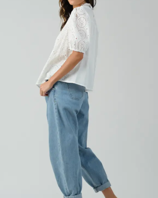 Lucca Couture Hecate Mock Neck Blouse Lucca Couture Hecate Mock Neck Blouse