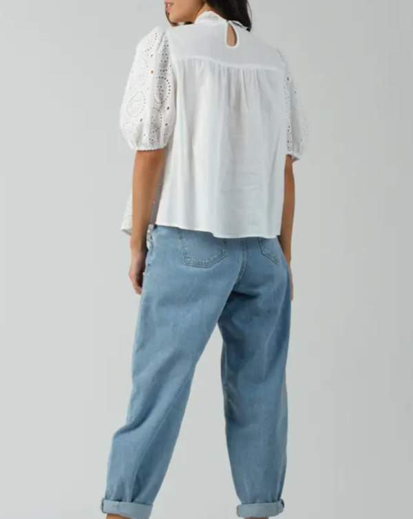 Lucca Couture Hecate Mock Neck Blouse Lucca Couture Hecate Mock Neck Blouse