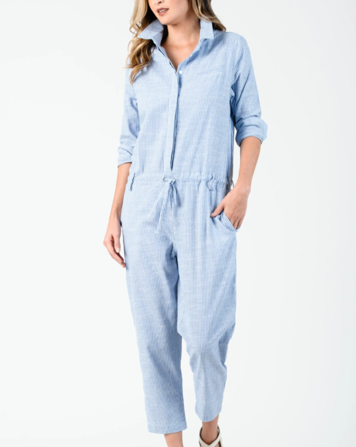 Lucca Couture ZINNEA LONG SLEEVE JUMPSUIT - Image 1 of 2