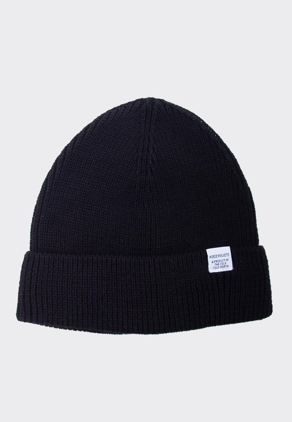 Norse Projects Norse Short Beanie - black Norse Projects Norse Short Beanie - black