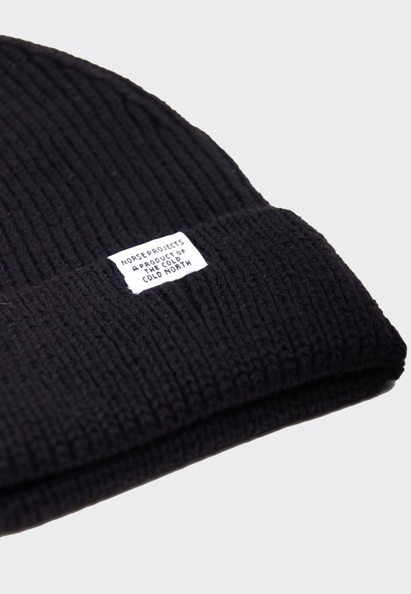 Norse Projects Norse Short Beanie - black Norse Projects Norse Short Beanie - black