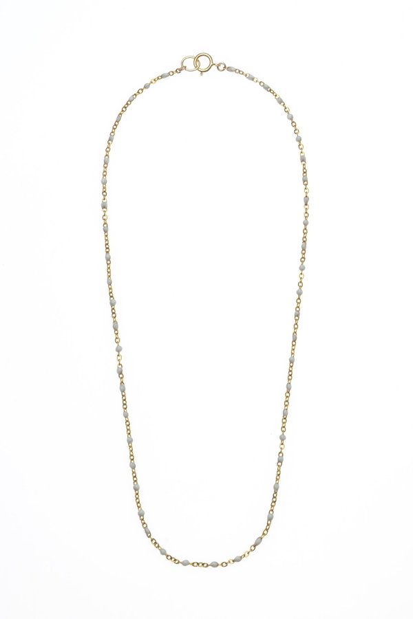 Joy Dravecky Enamel Beaded Choker - White Joy Dravecky Enamel Beaded Choker - White