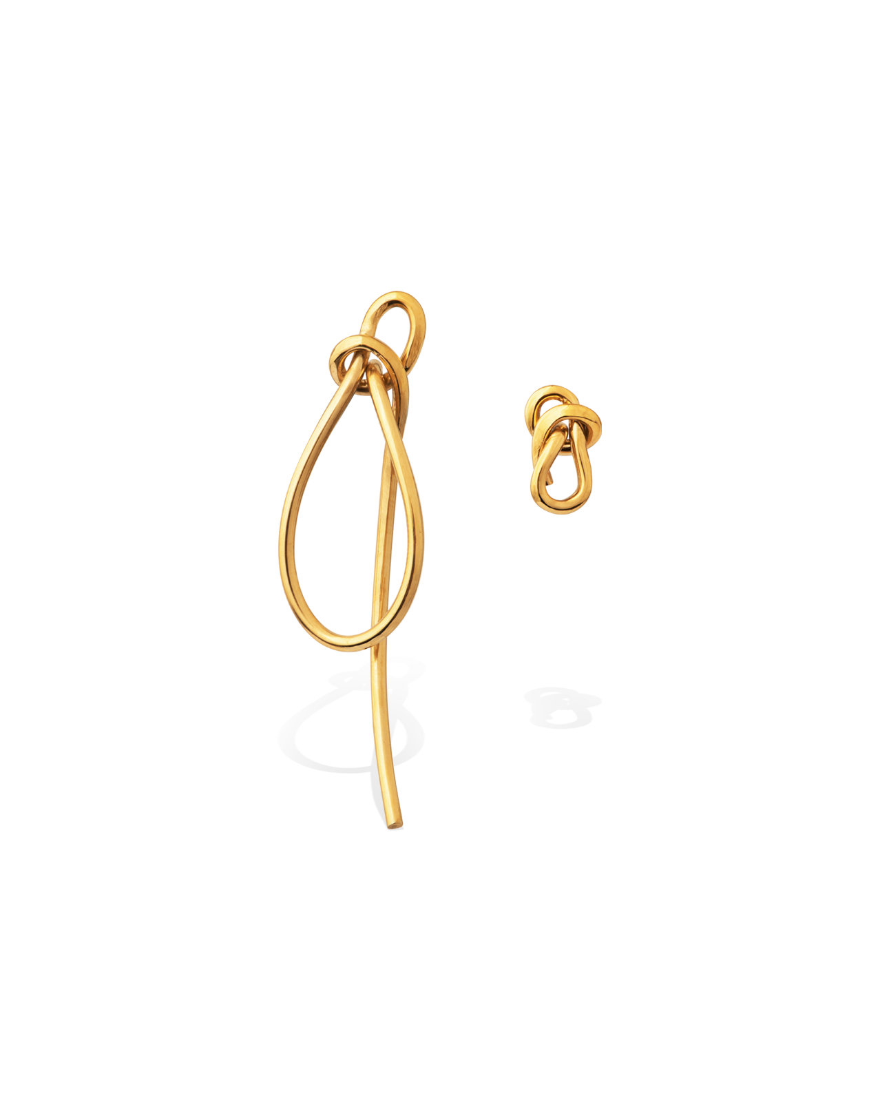 Completed Works Thread Mismatched Earrings Gold Vermeil Garmentory