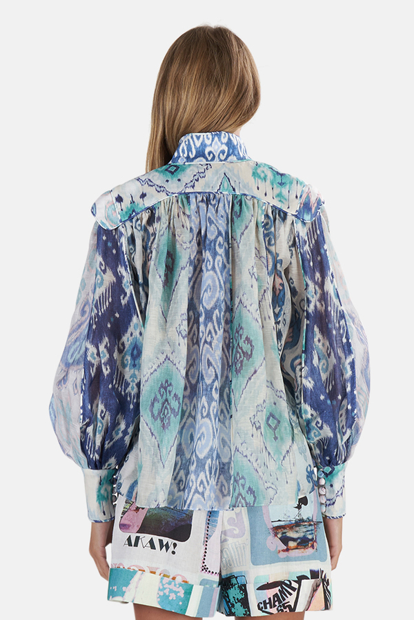 Zimmermann Glassy Long Sleeve Blouse Zimmermann Glassy Long Sleeve Blouse
