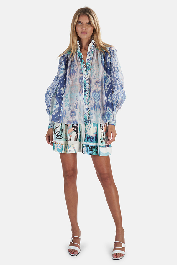 Zimmermann Glassy Long Sleeve Blouse Zimmermann Glassy Long Sleeve Blouse