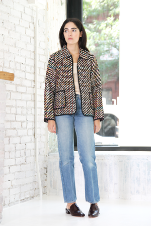 DUO NYC Vintage Silk Woven Jacket DUO NYC Vintage Silk Woven Jacket