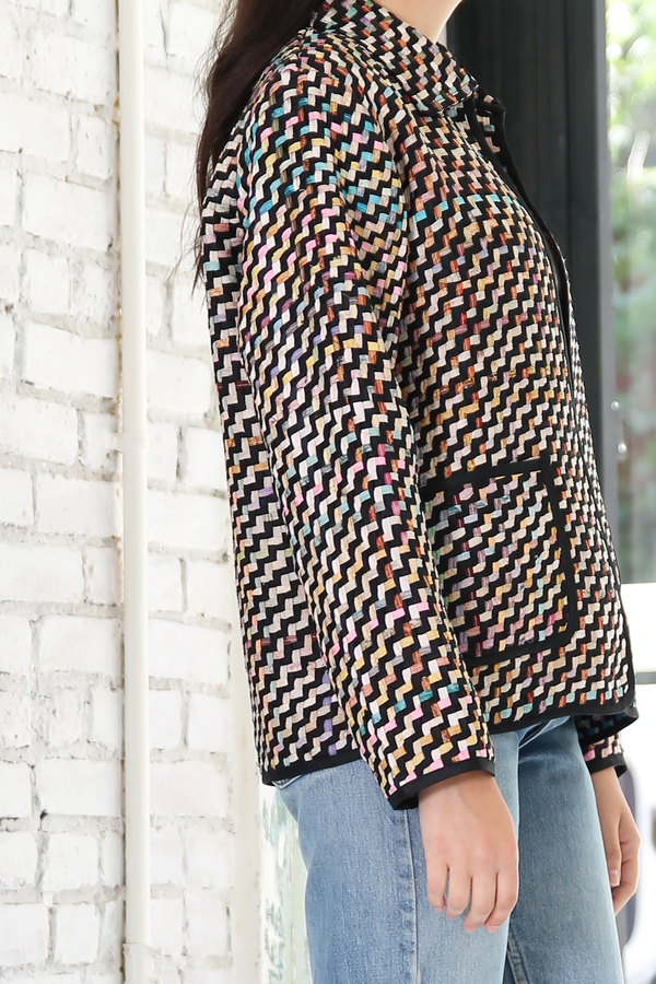 DUO NYC Vintage Silk Woven Jacket DUO NYC Vintage Silk Woven Jacket