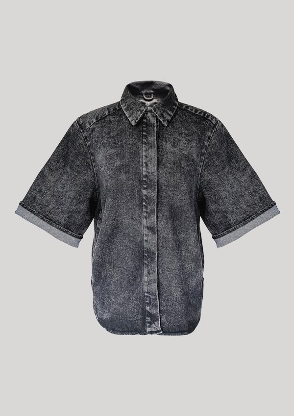 Berenik HIP DENIM BLOUSE - washed black Berenik HIP DENIM BLOUSE - washed black