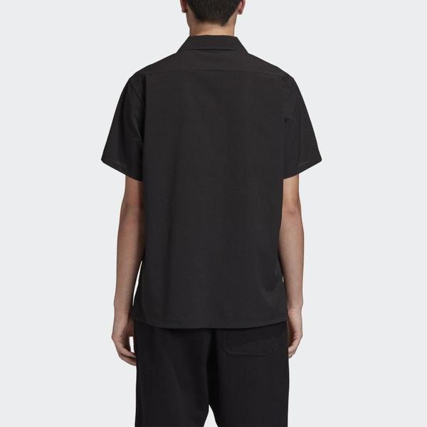 Adidas Y-3 Mesh Resort Shirt - Black Adidas Y-3 Mesh Resort Shirt - Black