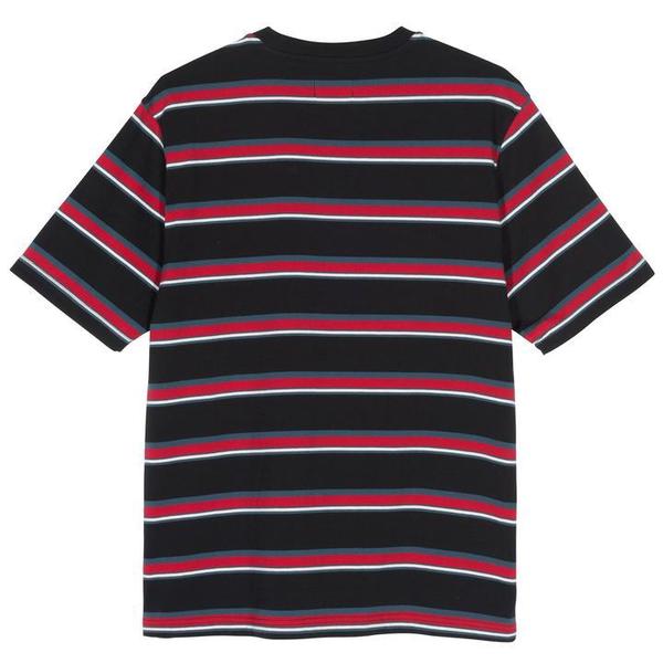 Stussy Harbour Stripe Crew T-Shirt - Black Stussy Harbour Stripe Crew T-Shirt - Black