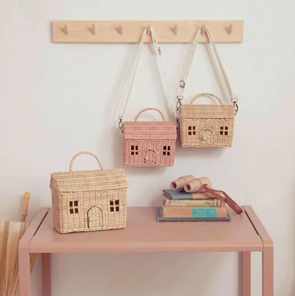 Kids Olli Ella Casa Bag Straw Kids Olli Ella Casa Bag Straw