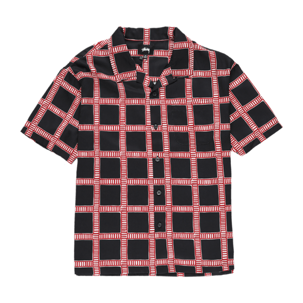 Stussy Hand Drawn Plaid Shirt - Black Stussy Hand Drawn Plaid Shirt - Black
