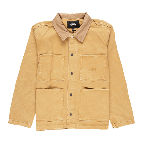 Stussy Heavy Wash Chore Jacket - Gold Stussy Heavy Wash Chore Jacket - Gold