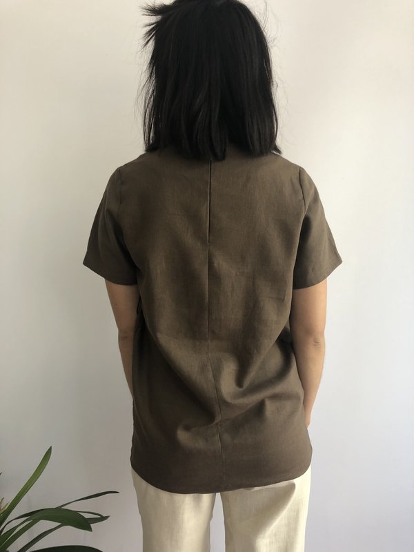Naike Agathe Top - Brun Naike Agathe Top - Brun
