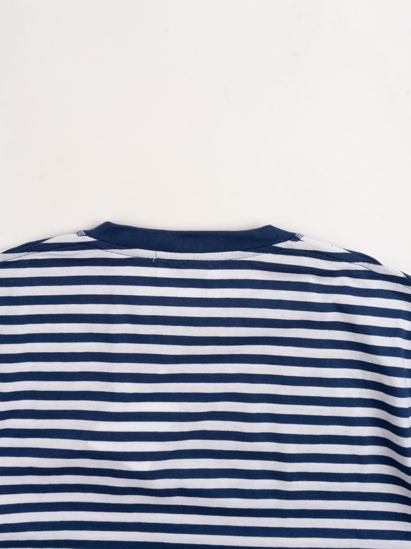 Norse Projects Niels Classic Stripe Short Sleeve - Blue Stripe Norse Projects Niels Classic Stripe Short Sleeve - Blue Stripe