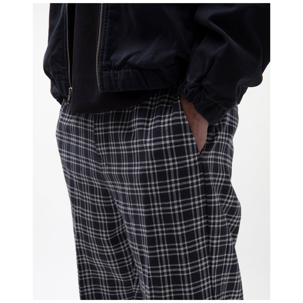 Stüssy plaid linen bryan pant - Navy Stüssy plaid linen bryan pant - Navy