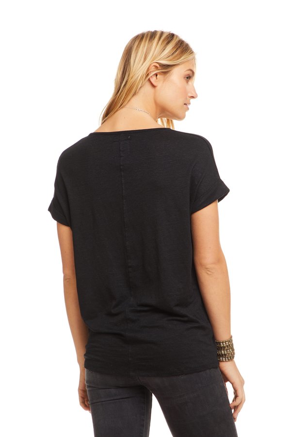Chaser LA V Neck Drop Tee - Black Chaser LA V Neck Drop Tee - Black
