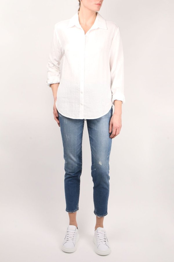 amannna Bleecker Shirt - White amannna Bleecker Shirt - White