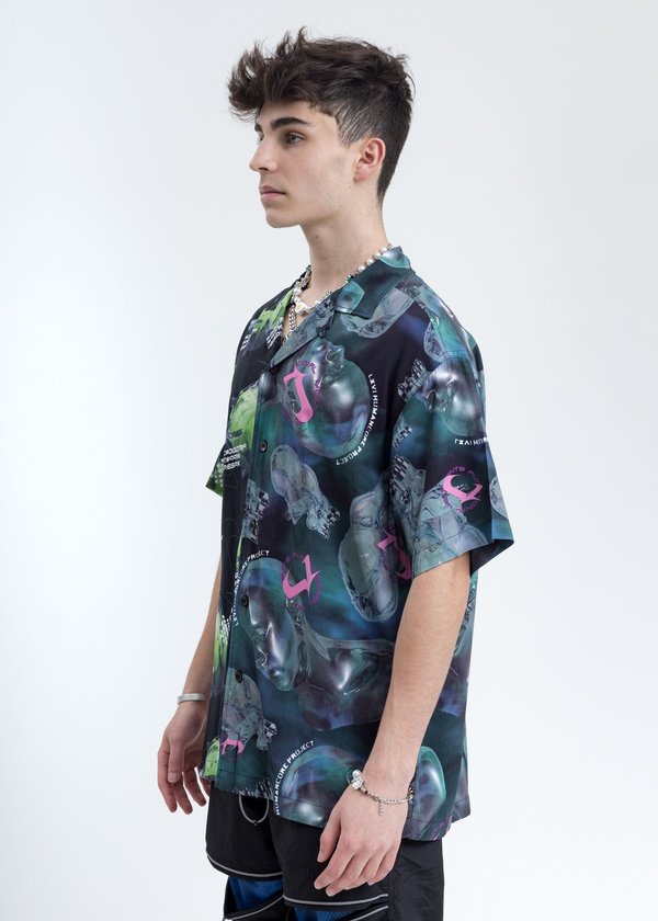 LXVI Split Graphic Shirt - Black/Navy LXVI Split Graphic Shirt - Black/Navy