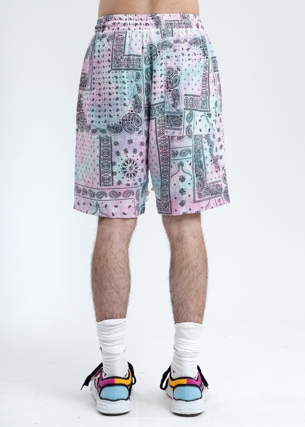Black Lux Paisley Patchwork Shorts - Multi Black Lux Paisley Patchwork Shorts - Multi