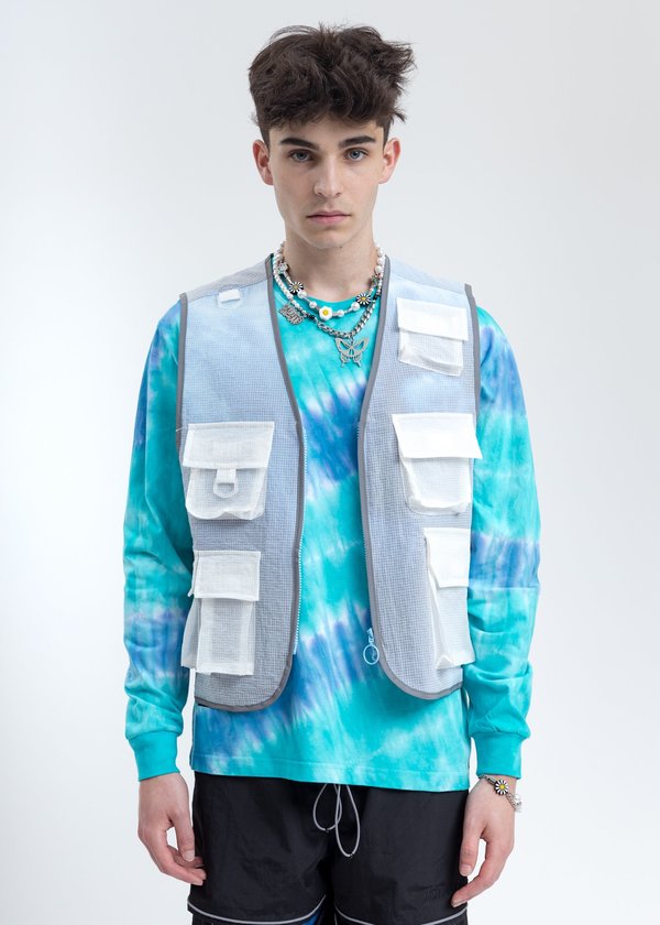 Black Lux Translucent Vest - Blue Black Lux Translucent Vest - Blue