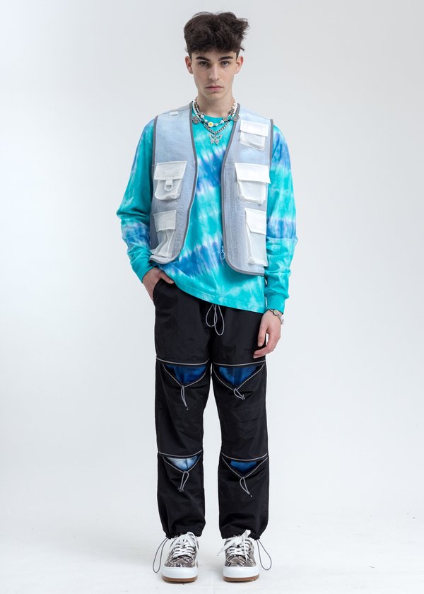 Black Lux Translucent Vest - Blue Black Lux Translucent Vest - Blue