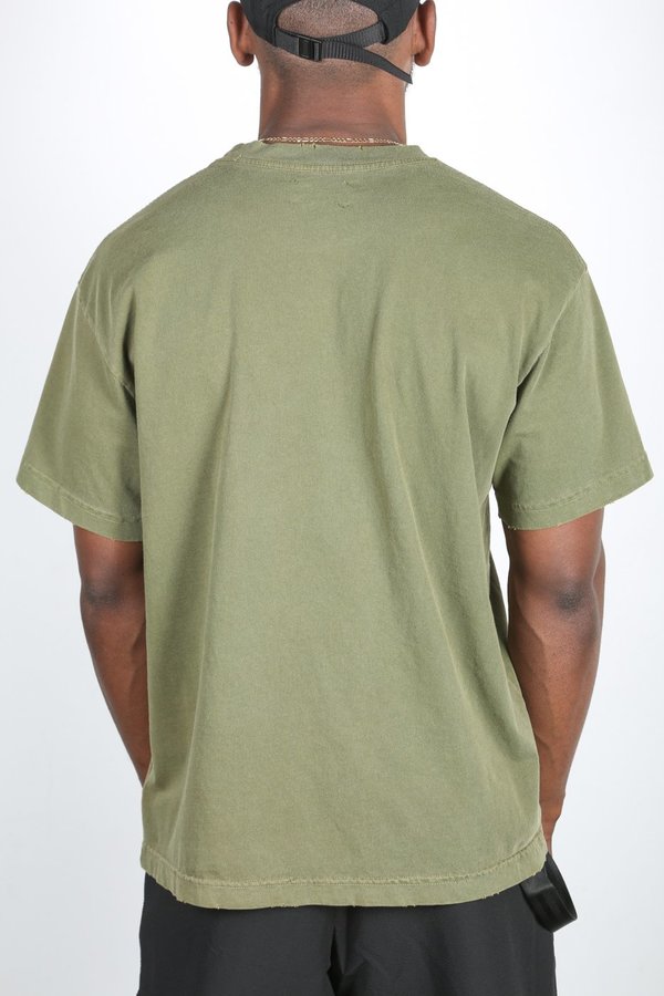 machus DISTRESSED LIGHTWEIGHT TEE - AVOCADO machus DISTRESSED LIGHTWEIGHT TEE - AVOCADO