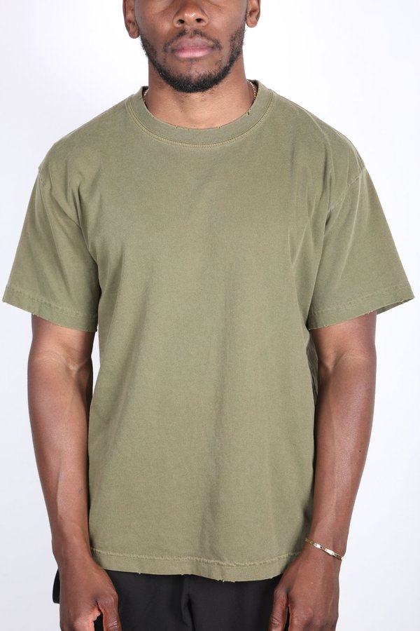 machus DISTRESSED LIGHTWEIGHT TEE - AVOCADO machus DISTRESSED LIGHTWEIGHT TEE - AVOCADO