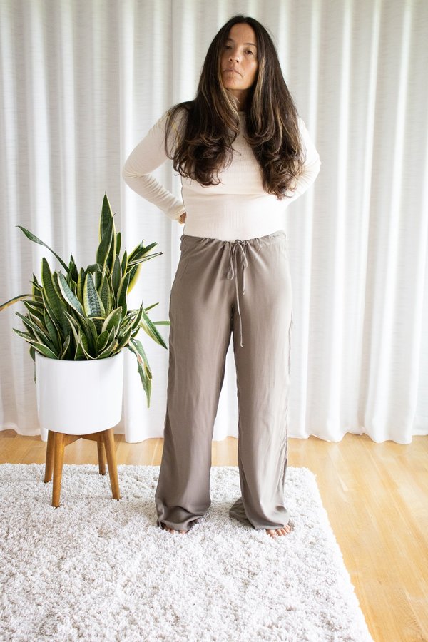 Tysa Drawstring Pant - Olive Tysa Drawstring Pant - Olive