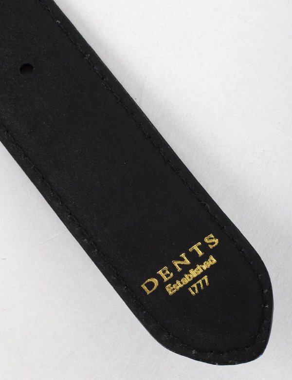 Dents Plaited Leather Belt - Black Dents Plaited Leather Belt - Black