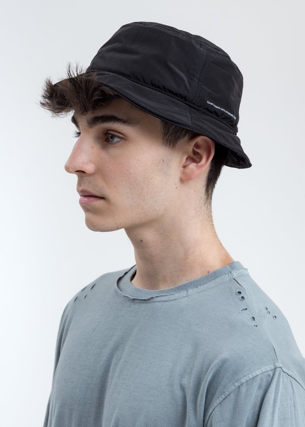 C2H4 Crooked Panelled Bucket Hat - Black C2H4 Crooked Panelled Bucket Hat - Black