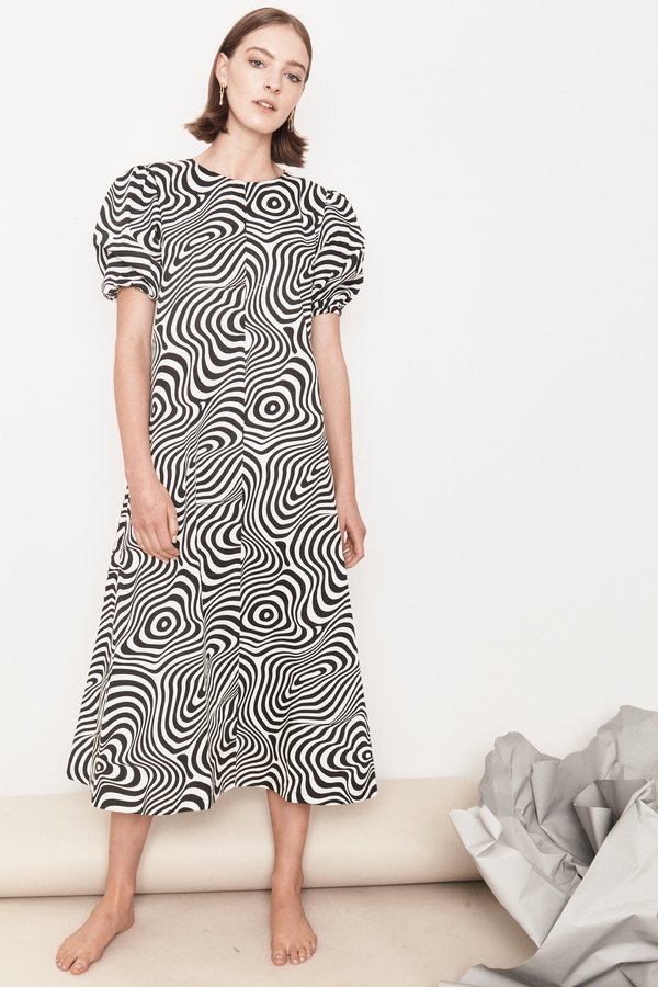 Arc & Bow Trance Dress - Black/White Arc & Bow Trance Dress - Black/White