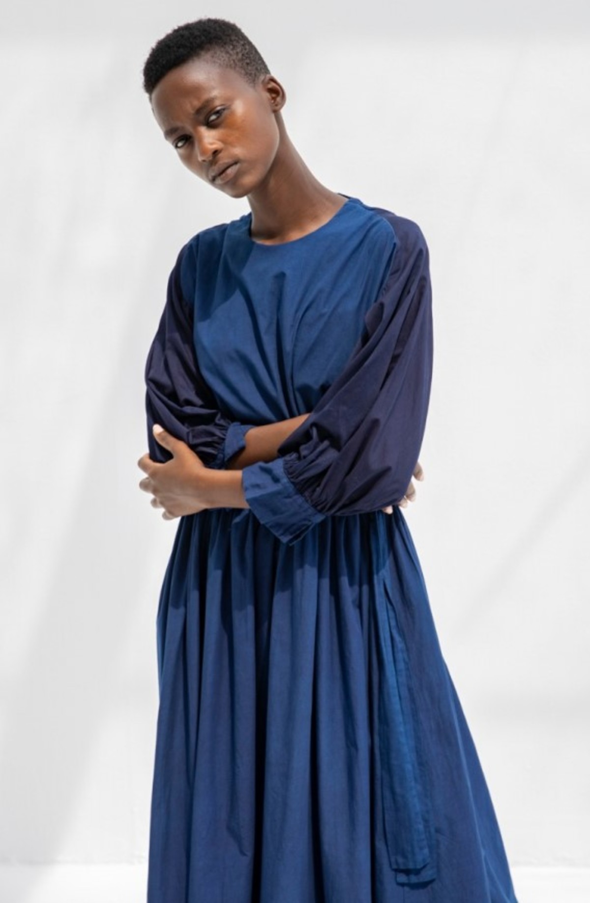 ワンピース Beautiful Organic cotton monastery dress Cosmic Wonder Organic Cotton Monastery Dress - Indigo