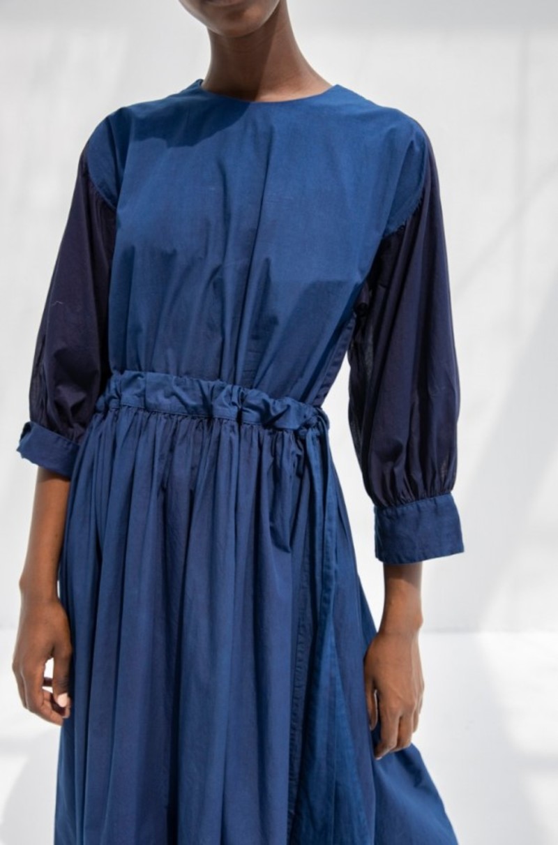 ワンピース Beautiful Organic cotton monastery dress Cosmic Wonder Organic Cotton Monastery Dress - Indigo