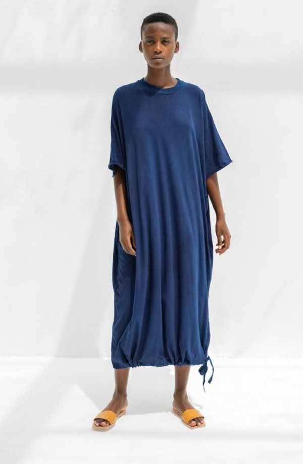 Cosmic Wonder Organic Cotton T-shirt Dress - Indigo Cosmic Wonder Organic Cotton T-shirt Dress - Indigo