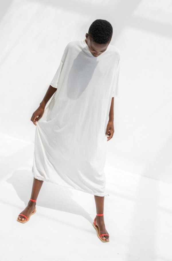 Cosmic Wonder Organic Cotton T-shirt Dress - White Cosmic Wonder Organic Cotton T-shirt Dress - White