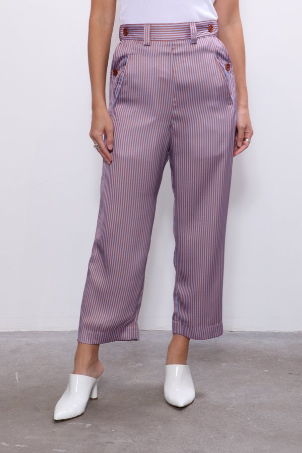 Jejia Pants - Blue/Brown Jejia Pants - Blue/Brown