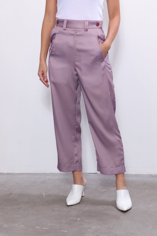 Jejia Pants - Blue/Brown Jejia Pants - Blue/Brown