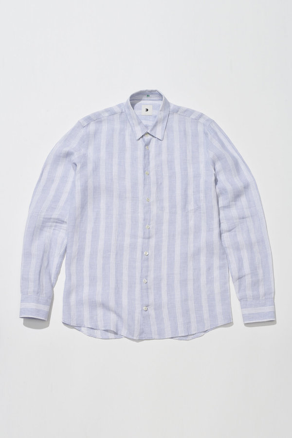 Delikatessen Feel Good Shirt in Stiped Italian Linen Delikatessen Feel Good Shirt in Stiped Italian Linen