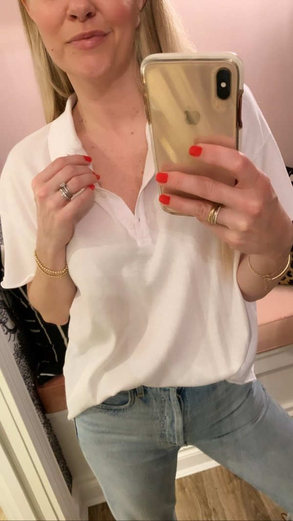 The Great. Cropped Polo Tee The Great. Cropped Polo Tee
