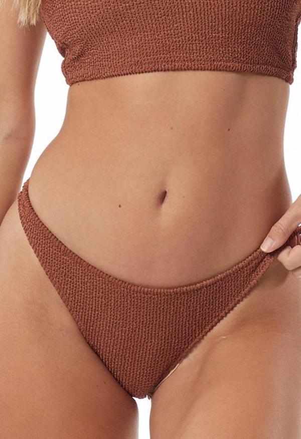 Tori Praver Miranda High-Leg Cheeky - BRONZER Tori Praver Miranda High-Leg Cheeky - BRONZER