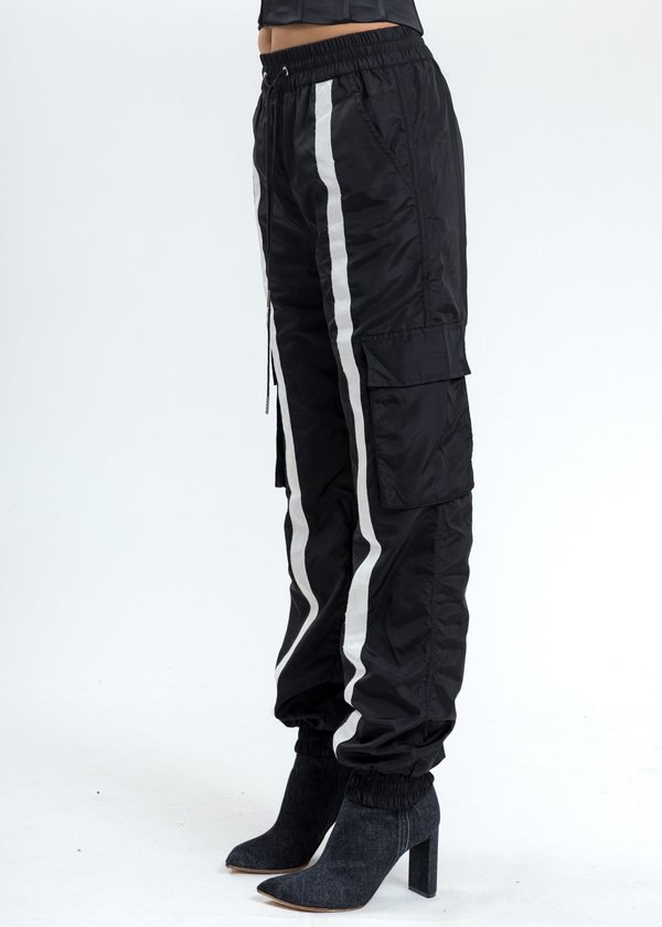 Danielle Guizio Nylon Trackpants - Black Danielle Guizio Nylon Trackpants - Black