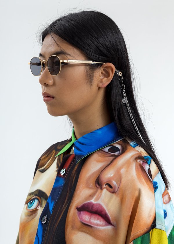 Études Studio Liberté Sunglasses With Chain Études Studio Liberté Sunglasses With Chain