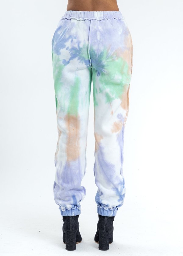 Danielle Guizio Tie Dye Floral Logo Sweatpants Danielle Guizio Tie Dye Floral Logo Sweatpants