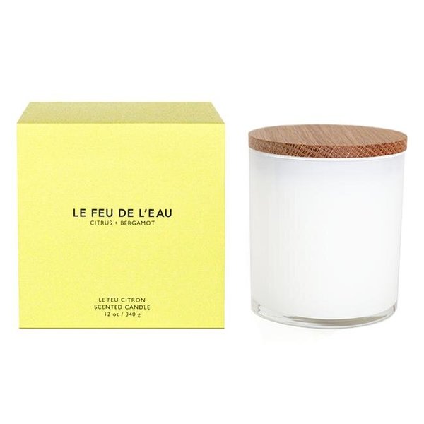 Le Feu De L'eau Citrus Bergamot Candle Le Feu De L'eau Citrus Bergamot Candle