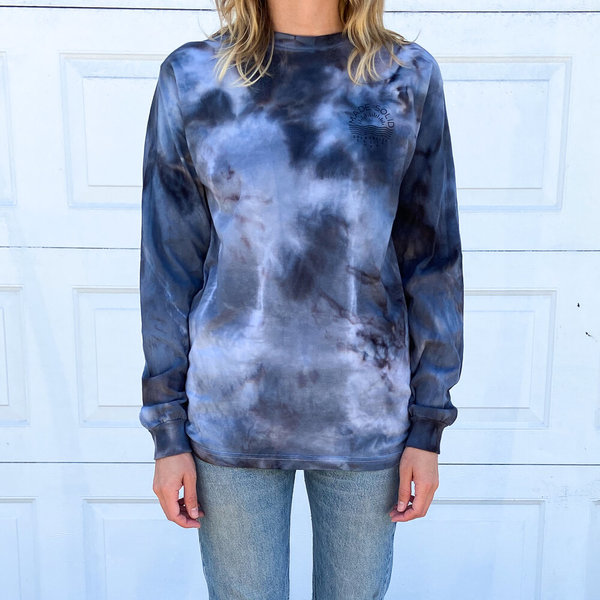 Made Solid LS Logo Tee - Black Ice Dye Made Solid LS Logo Tee - Black Ice Dye