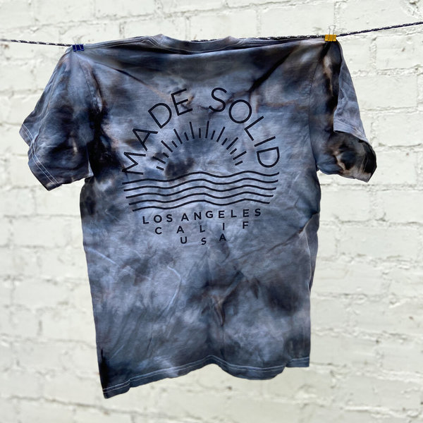 Made Solid SS Logo Tee - Black Tie Dye Made Solid SS Logo Tee - Black Tie Dye