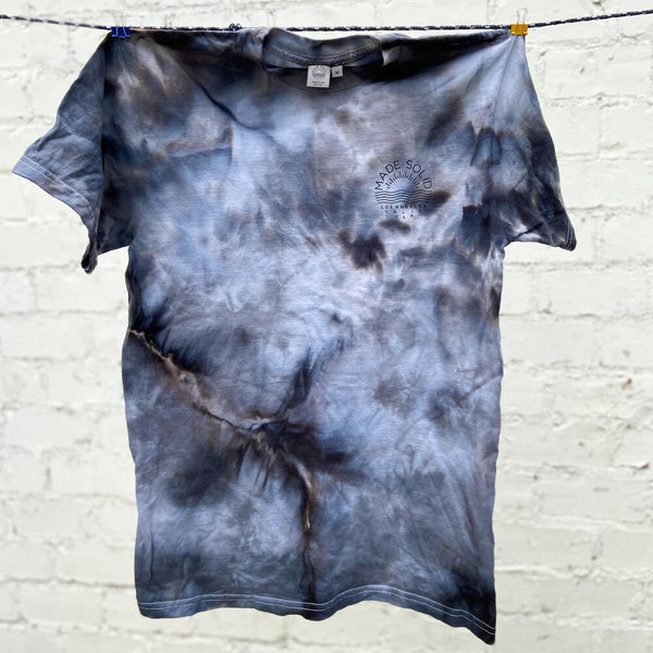 Made Solid SS Logo Tee - Black Tie Dye Made Solid SS Logo Tee - Black Tie Dye