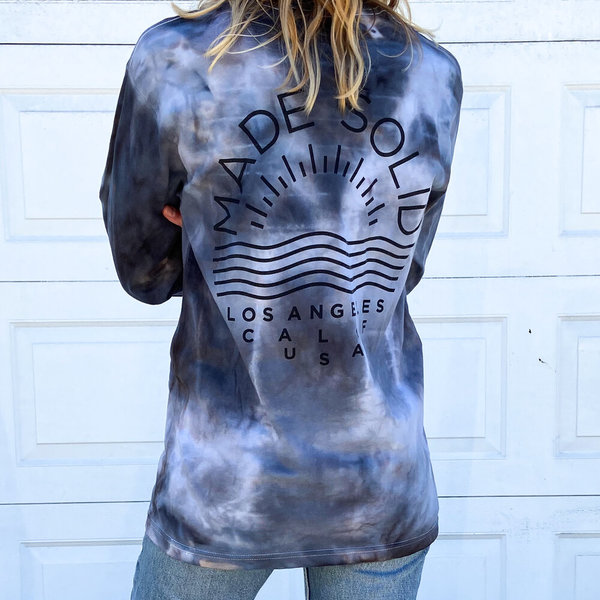 Made Solid SS Logo Tee - Black Tie Dye Made Solid SS Logo Tee - Black Tie Dye